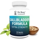 Dr Berg Gallbladder Formula Extra Strength - avec poudre de bile à l'oxygène et acide bile conjugué - Mélange d'enzymes digestives - Approvisionnement complet de 45 jours - 90 capsules végétales