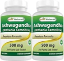 Best Naturals Ashwagandha Extract 500 Mg 120 Capsules (verpakking van 2)