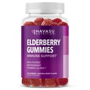 Sambucus Vlierbessen Gummies voor volwassenen - Immuun Ondersteuning Supplement met vitamine C en zink - Verbeterde formule voor dagelijkse verdediging - 120 Tel, 2 Maand Supply, Berry Flavor - Handige Wellness