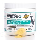 WINPRO Hond Probiotic Powder Meal Topper, Spray gedroogd plasma met Prebiotica en Probiotica voor Digestieve Ondersteuning en Gut Health voor honden, alle rassen, leeftijden en maten, 60 scoops, Made in USA