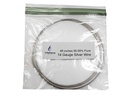 Pure Silver Generator Wires 9999 Silver Electrodes Pre-Cut 48-Inch 14 Gauge Wires 