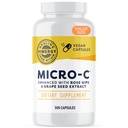 Vimergy Micro-C® Vitamin C Capsules 500mg per capsule, ondersteunt Immune Health*, bevordert Collageen productie, ondersteunt gezonde botten*, Kosher, Vegan & Gluten-Free, Waarde grootte 300 Capsules