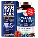 Vegan Collageen voor vrouwen en mannen Supplementen - Vitamine C, Biotine, Aminozuren Glycine, Lysine, Proline, Biologische Fruit & groentepoeder - Een keer per dag - 30 Plant Based Collageen Boost Tablets
