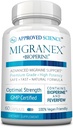Goedgekeurde Science Migranex - Migraine & Hoofdpijn - Magnesium, koorts- 60 Capsules - Verpakking van 1 - Veganistisch