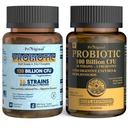 Probiotische 100 miljard CFU + 120 miljard CFU voor Gut & Digestieve Gezondheid, Vegan Acidophilus Probiotische Supplement