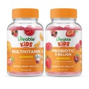 Levensbare Multivitamine Kids + Probiotica 5 miljard Kids, Gummies Bundle - Grote Proeverij, Vitamine Supplement, Glutenvrij, GGO-vrij, Kauwbare Gummy