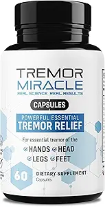 Real Science Tremor Miracle Capsules – Supplément de soulagement des tremblements et aides aux tremblements de mains pour les adultes – avec TremorStop Blend, GABA et vitamines pour le soutien aux neurotransmissions – Fabriqué aux États-Unis, 60 capsules