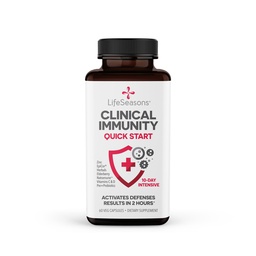 Klinische Immuniteit - Quick-Start - Immuunsysteemondersteuning - Snelle Immuniteitsrespons - Boosts Antilichamen, B + T + NK Cellen, Neutrofielen & Macrophagens - Zwarte Vlierbes & Pre + Probiotica - 60 Capsules