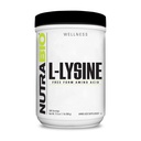 NutraBio L-Lysine Poudre 500g – Acides aminés essentiels pour le métabolisme des protéines, le collagène et la santé immunitaire – Pure, non aromatisé, non OGM, végétalien- 500 portions
