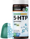 BIO KRAUTER 5 HTP Supplement Gummies - 200 mg sterkte - 90 Vegan Kauwen - Ontspanning Ondersteuning 5HTP Plus L Tryptofaan Supplement - Pectin Formula