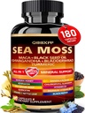 QBBXFF Sea Moss, Maca, Black Seed Oil,Ashwagandha, 180 Graaf