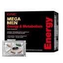 GNC Mega Men Energie en Metabolisme Vitapak Programma, Handig, Volledige Voeding, 5 Producten in 1 Pakket, Calorie Burn, Thermogenic, 300mg Cafeïne, 30 Dagelijkse Packs