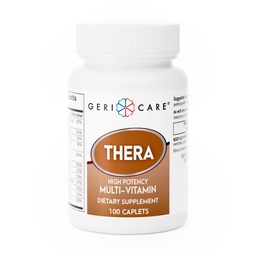 GeriCare Thera High Potency Multivitamine Caplets, Blend van Vitaminen en Mineralen om te zorgen voor maximale voedingsondersteuning Antioxidant Protection Supplement, 100 Tel (Pack of 1)