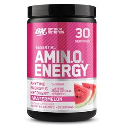 Optimale voeding Amino Energy - Pre-workout met groene thee, BCAA, Aminozuren, Keto vriendelijk, Green Coffee Extract, Energiepoeder - Watermeloen, 30 porties (Verpakking mei Vary)