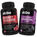 Nierreiniging Detox & Geactiveerde Charcoal - Natuurlijke Cranberry & Uva Ursi Extract ter ondersteuning van nieren, blaas en urinetrek gezondheid - Kokoskool Pillen voor maaggas & Bloating Support