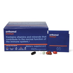 Orthomol Immun Tablet en Capsule, Immuun Support Supplement, 30-dagen Supply, Vitaminen A, B, C, D, E, Zink, Jodium