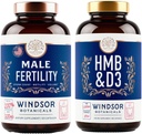 WINDSOR BOTANICA HMB met vitamine D3 en calcium en mannelijke vruchtbaarheid ondersteuning bundel