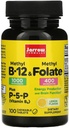 Jarrow Formulas Methyl B-12 & Methyl Folate - 100 Kauwtabletten, Citroen - Verpakking van 2 - Bioactieve vitamine B12 & B9 - Ondersteunt energieproductie, hersenfunctie en stofwisseling - 200 totale porties