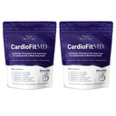 1MD Nutrition CardioFitMD - Veganistische bieten Superfood Keto- Heart Health Powder - Nitric Oxide Supplement - Beetwortelpoeder voor gezonde bloeddruk en circulatie - Hoge vezeldrank - 30 dagen (2-pack)