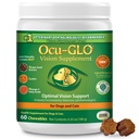 Ocu-GLO Cat & Hond Senior Supplement voor oogondersteuning - Kauwbare Vision Vitaminen Supplementen voor grote en kleine Huisdieren Zorg met Luteïne, Omega-3 vetzuren, druivenzaadextract en antioxidanten