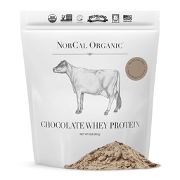 NorCal Biologische Chocolate Whey Protein 100% USA Grass-Fed, USDA Certified 