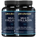 Multi Collageen Peptides Types I, II, III, V & X Gehydrolyseerde eiwitcapsules 