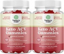 Keto ACV Gummies for Advanced Metabolisme Support with Mother - Sugar Free ACV Keto Gummies for Body Cleanse and Detox - Apple Cider Vinegar Detox Supplement for Women & Men - 120 Chews x2
