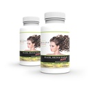 Wellgenix Purvana Max Hair, Skin, & Nails Vitamine Capsules, Double Strength Biotin 5000MCG, Fo-Ti Root, VIT A & B, Folic Acid (2 Pack)