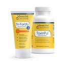 Onderzoek Voedingsmiddelen Revitalised Detox Duo - voor Immune Support, Lever Gezondheid of een volledig lichaam Detox Cleanse - Tri-Fortify Orange Liposomale Glutathion (450 mg) Liquid & ToxinPul (2 Piece Set)