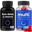NutraChamps Lever Reinigen Detox Capsules en (2-pack) Mannen Multivitamine Gummies Bundle