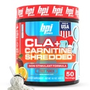 BPI Sport CLA + Carnitine Shredded - Converteer vetcellen in energie en ondersteunt Lean Muscle, Boost Metabolisme - Niet-Stimilant L-Carnitine Supplement - Fruit Punch (14.1 oz. / 50 Servers)