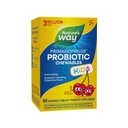 Nature's Way Primadophilus Probiotic Chewables for Kids, Supports Healthy Digestive Flora*, for Kids Ages 2+, 3 Miljard CFU, 60 Cherry Flavored Chewables (Verpakking mei Vary)