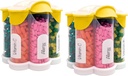 Extra grote pil Organizer dagelijks, wekelijks, maandelijkse supplement fles, schattige Blossom pil Dispenser met 7 XL Compartments (2 Pack Combo) (Gele 2 Pack)
