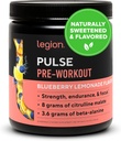 LEGION- Alle natuurlijke Nitric Oxide Preworkout Drink om energie te stimuleren, Creatine Free, natuurlijk zoet, Beta Alanine, Citrulline, Alpha GPC (Blueberry Lemonade)