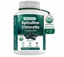 Teaveli Organische Spirulina en Chlorella Capsules 