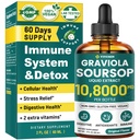 Graviola Soursop Leaf Extract Liquid - Soursop Bitters Liquid, Support Immune, Relax, Lever en Slaap 