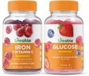 Levensvatbaar ijzer met vitamine C + glucose, Gummies Bundle - Grote Proeverij, Vitamine Supplement, Glutenvrij, GGO-vrij, Kauwbare Gummy