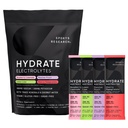 Sports Research® Hydrate Electrolytes Powder Packets - Sugar-Free & Naturally Flavored with Vitamines, Minerals, and Coconut Water - Supports Hydration - 32 Packets - Variety Pack