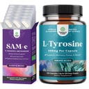 Bundle of Pure SAM E Supplement 150mg - Nootrope Same 150mg per portie voor geheugen & hersenen ondersteuning en vrije vorm L Tyrosine 500mg voor geestelijke energie & focus ondersteuning - Aminozuur Nootropic Supplement