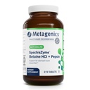 Metagenics SpectraZyme Betaine HCI + Pepsin - Ondersteunt Maaggezondheid & Aids in spijsvertering* - met Betaine HCl & Pepsine - Proteolytische Digestieve Enzyme* - Non-GMO - 135 Servers - 270 Tabletten