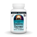 Bron Naturals Essential Enzymes 500mg Bio-uitgelijnd Multiple Enzyme Supplement Herbal Defense for Digestion, Gas, Constipatie & Bloating Relief - Supports Immune System* - 120 Vegetarische Capsules