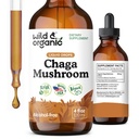 Wild & Organic Chaga paddo drops - Immune Support with Chaga Extract - Liquid Mushroom Supplement for Immunity - Vegan, Sugar & Alcohol-Free Tinctuur - 4 fl oz