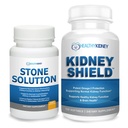 Stone Solution Capsules- Natuurlijke Oplosser, Niersteen Ondersteuning & Nierreiniger, 60 Servings + Nierschild 120 Caps Niersupplement ter ondersteuning van de normale nierfunctie en ondersteuning Niergezondheid