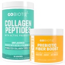 GOBIOTIX Fiber & Collagen Bundle: Cheveux, peau, Gut Support - 30 portions Collagen, 35 portions Fibre