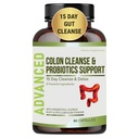 15 dagen Gut Cleanse Detox voor vrouwen en mannen - Geavanceerde 15 dagen Colon Reiniging met Probiotica en Psyllium Husk voor Constipatie Relief, Digestieve Gezondheid, Colon Cleanser & Gut Health.60 Caps.