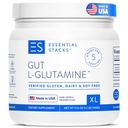 Essential Stacks Gut L-Glutamine Powder - Exclusief gemaakt in de VS - Pure L Glutamine Powder for Gut Health (100 Servers, Unflavored)