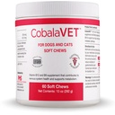 CobalaVet Vitamine B12 & B9 voor kleine honden en katten - Ondersteunt het zenuwstelsel, de hersenfunctie, de immuunverdediging en de celgroei - vorming van bloedcellen - Metabole weg - 60 zachte kauwen
