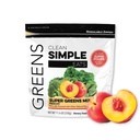 Clean Simple Eats Super Greens Powder, natuurlijk Flavored Greens Powder met Chlorella, Spirulina, Superfoods & Prebiotic Fiber, Geen kunstmatige ingrediënten, Glutenvrij, Peachy Greens smaak, 30 Srvgs