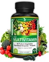 Krachtige Tuin Adult Multivitamine voor Vrouwen & Mannen, 42 Fruit & Groenten Plus Probiotica, Ondersteunt Energie Metabolisme & Immuun System, Dagelijks Multivitamine voor Mannen & Vrouwen Non-GMO, 90 Tabs, 30 Servers