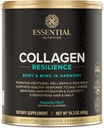 Essentiële Voeding Collageen Resilience - Gehydrolyseerde Collageen Peptides Powder with Hyaluronic Acid, Silicium, Amino-Acids & Passion Flower Extract - Passie Fruit - 14.3 oz (30 Servings)